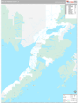 Lake and Peninsula Wall Map Premium Style